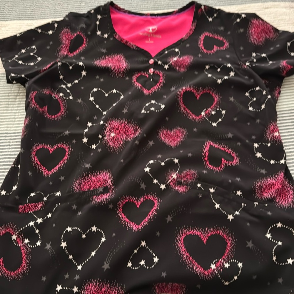 Healing Hands scrub top